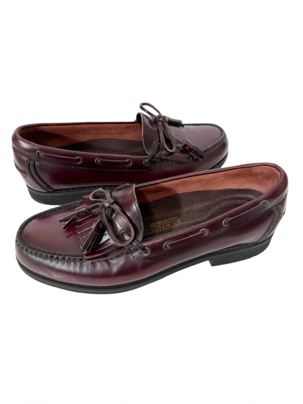 Rockport Comfort DMX Men’s Burgundy Leather Kiltie Tassel Slip On Loafer Size 11